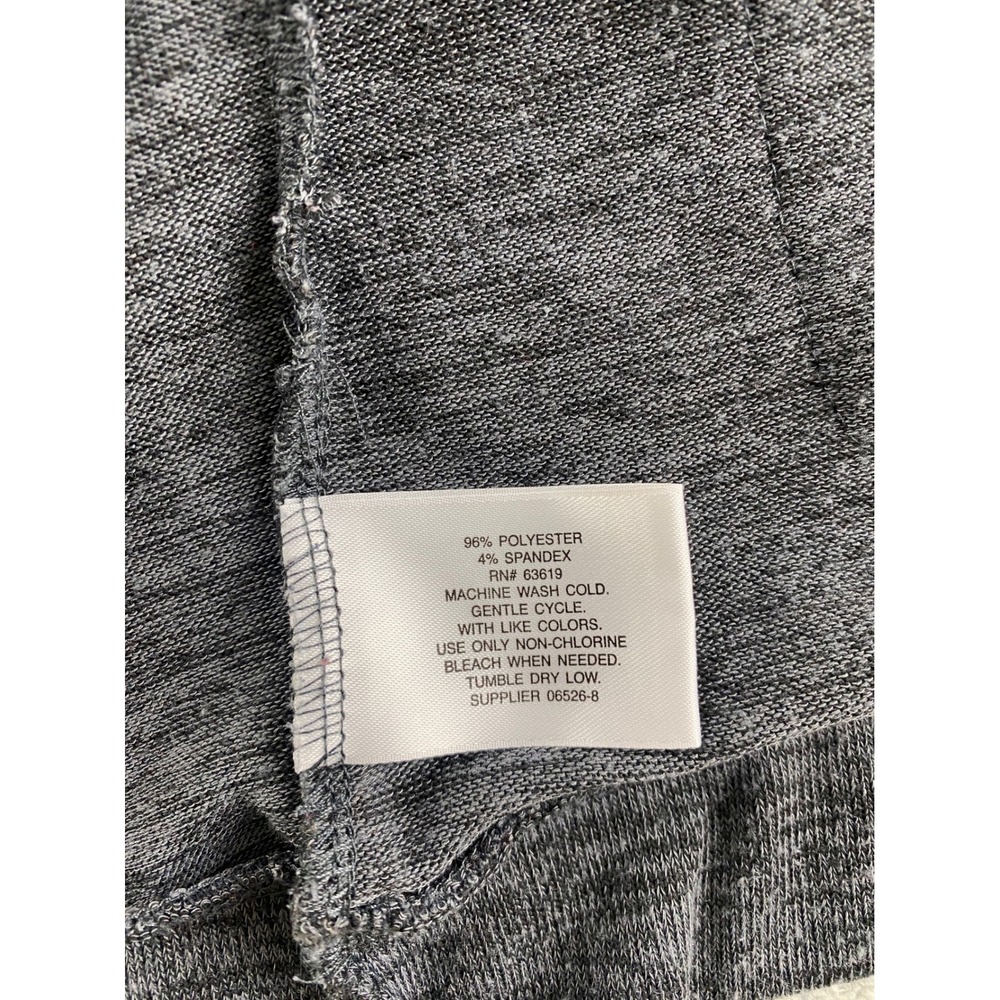 Xersion Womens XL Gray Heathered Open‎ Front Cardigan Pockets Criss Cross Back - Picture 14 of 16
